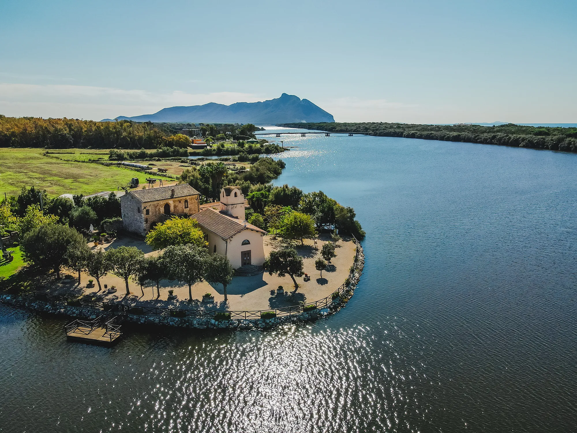 Nell'immagine si vede la Villa di Domiziano.